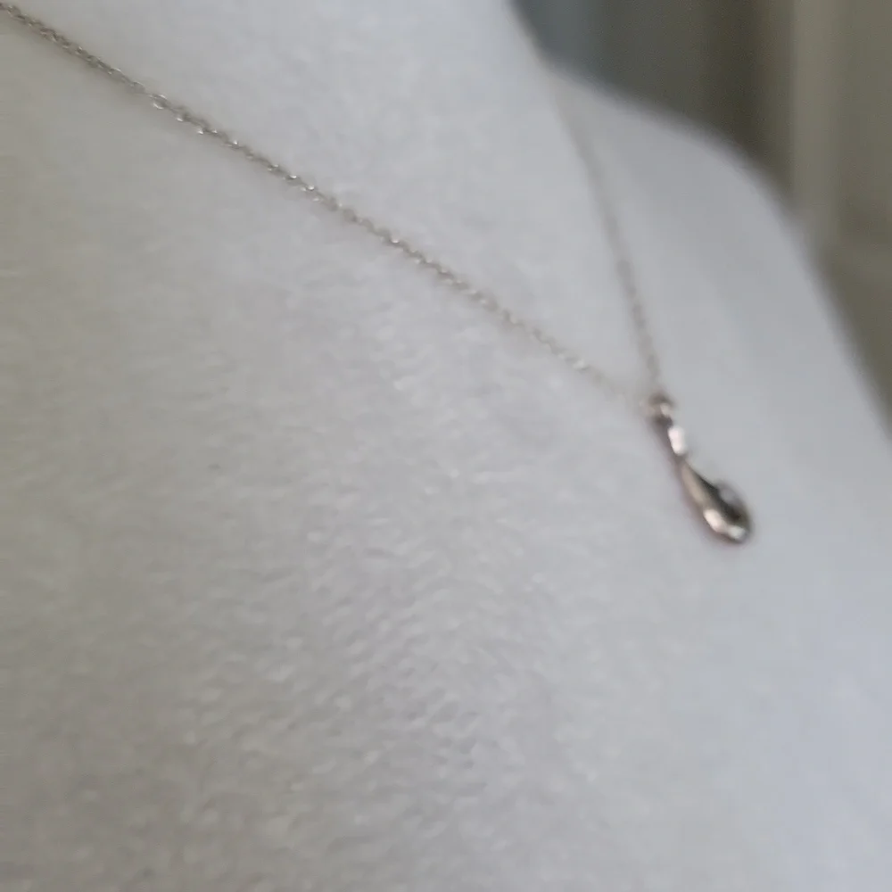 Tiffany & Co. Silver Open Teardrop Paloma Picasso Pendant Necklace - Picture 3 of 8